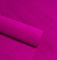 Бумага гофрированная фиолетовая фуксия №572, 180г/м2, 50*250см 