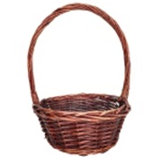 Корзина (ива) d25*25*h10*hh30см круг коричневый