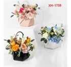 Сумочка подарочная Кувшинка 17*17*9см розовый