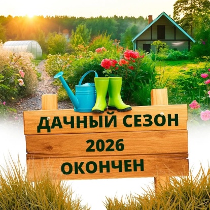 Дачный сезон 2026 окончен
