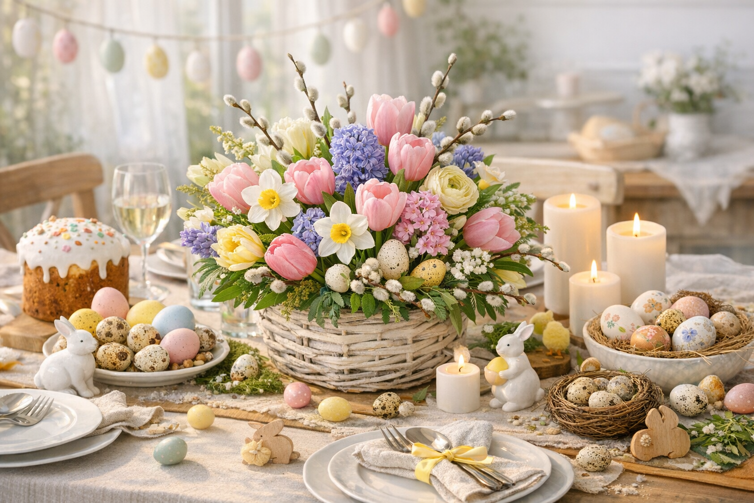 Цветы на Пасху: какие композиции дарят