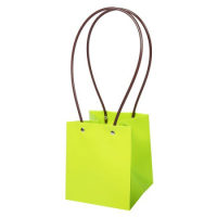 Пакет для цветов 13*13*15см лайм