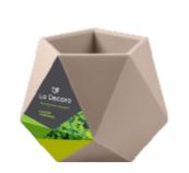 Кашпо Абремо d13 h10см 0,72л пластик латте