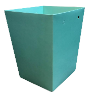 Коробка под цветы Трапеция 15*12*9см тиффани