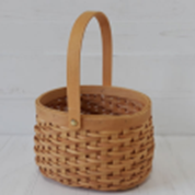 Корзина (секвойя) d20,5*h14*h13*hh28.5см овал натуральный