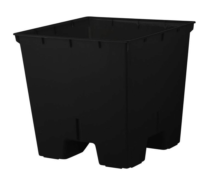 Кашпо London Cube 17.7*17.7 h18,4см 4,2л с вкладкой пластик белоснежный жасмин