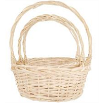 Корзина (ива) d25*18*h10*hh26см овал натуральный 