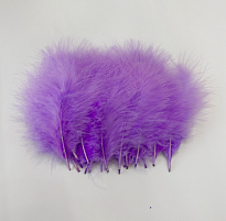 Набор перьев 20 шт, 17-19см, светло-фиолетовый