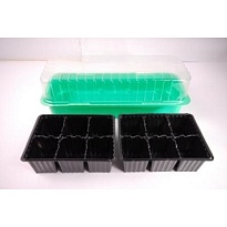 Минипарник для рассады 12ячеек 39*16*6,5см пластик