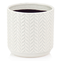 Кашпо Polnix Vintage d14 h13см керамика белый