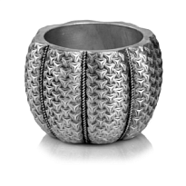 Кашпо Polnix Rustic d16 h13см керамика серебряный