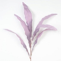 Зелень, ветка искусственная, Лавр, h110см, нежно-фиолетовый