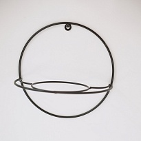 Подставка для цветов Ларго круг 1яч d12.5 металл черный