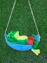 Лягушка в гамаке h10см