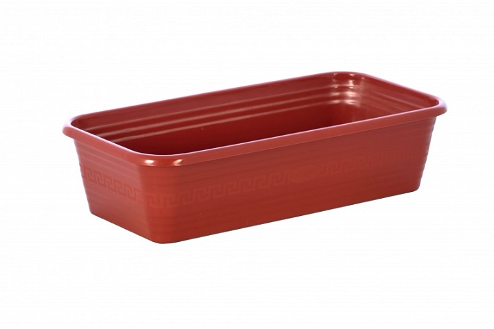 Ящик для рассады 38*19*9,5см Декор пластик терракотовый