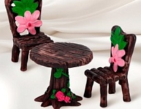 Фигурка для флорариума Стол со стульчиками 