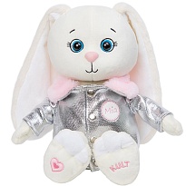 Мягкая игрушка Зайка Мия в куртке, h25см, бежевый 