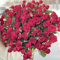 Роза кустовая Red Trendsetter дл.50 5шт