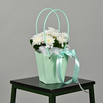 Композиция из хризантем "Голубой"