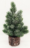 Елочка заснеженная в горшке h28см 