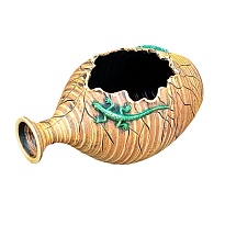 Кашпо уличное Кувшин лежащий 35см керамика песочный