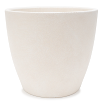 Кашпо Бутон Замша d44см 40л бетон белый 
