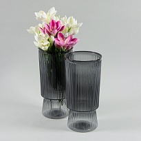 Ваза из акрила d11,8*h24см текстурная черный