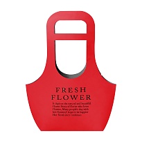 Пакет для цветов Плайм 22*10 h40см красный