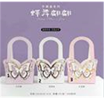 Пакет для цветов Бабочка 18*9*36,5см белый