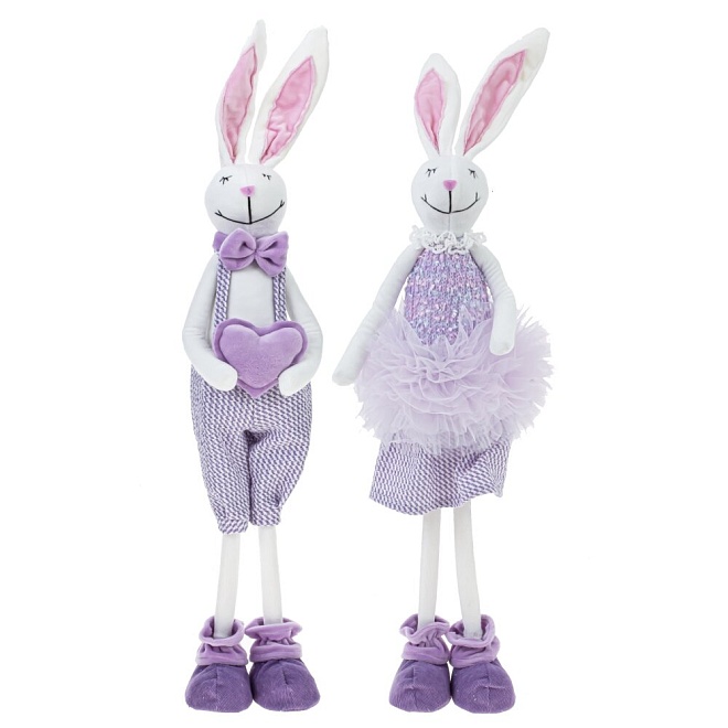 Мягкая игрушка Заяц в ассортименте, h64см