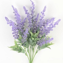 Лаванда в букете искусственный h34см сиреневый