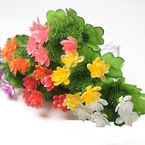 Лотос в букете искусственный садилка 5 голов h24см микс