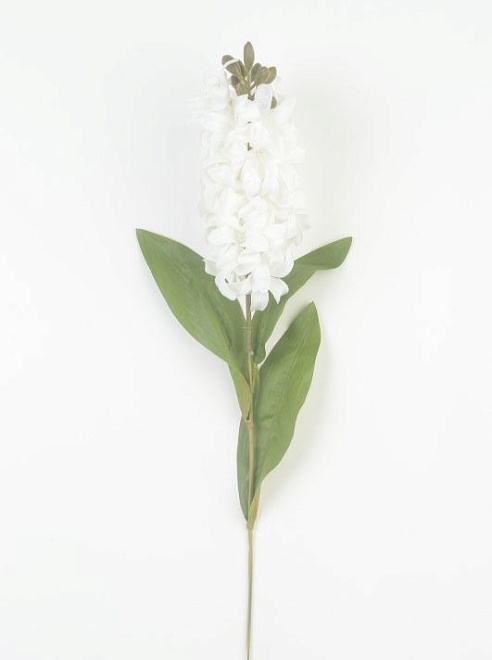 Гиацинт искусственный 1 ветка h51см белый