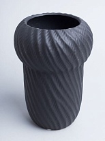 Ваза декоративная d12*h20см керамика черный