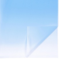 Пленка матовая 58*58 см Перелив 20 листов голубой 