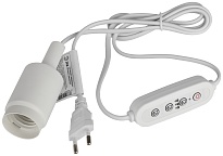 Патрон ЭРА для фитоламп с проводом и таймером Е27