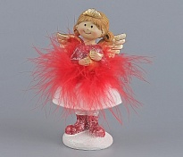 Фигурка декоративная Фея 11,5см красный