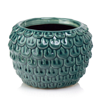 Кашпо Polnix Vintage d17 h13см керамика зелено-синий