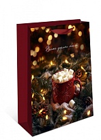 Пакет подарочный НГ 18*22,3*10см Десертный акцент