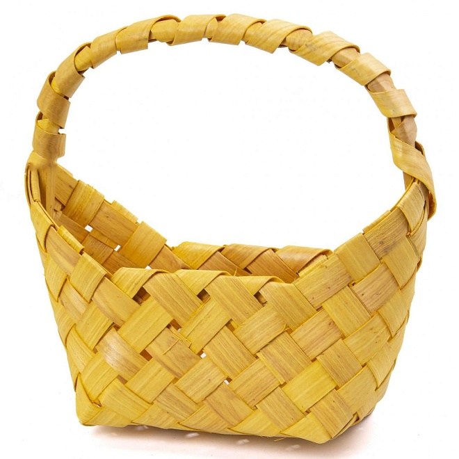 Корзина (секвойя) d18*13.8*h20.5см сумка желтый