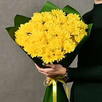 Букет из хризантемы кустовой "Манго"