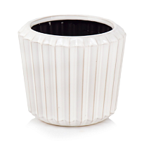 Кашпо Polnix Vintage d15 h14см керамика белый