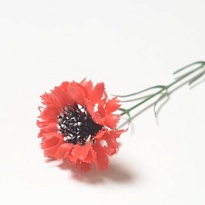 Василек искусственный 1 голова h50см красный