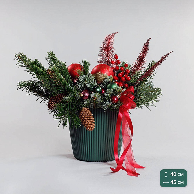 Композиция новогодняя "Шишка"