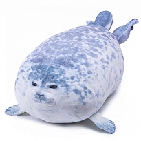 Мягкая игрушка Тюлень, h60см, синий