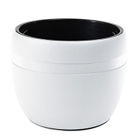 Кашпо Lamela КОМА классик d45,6 h37,8см 33л с вкладкой пластик белый