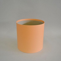 Коробка шляпная без крышки d15*h15см персиковый