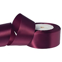 Лента атласная 38мм*25ярд бургундский