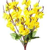 Цветы искусственные h35см желтый
