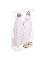 Елочные игрушки Сосульки Таинственное очарования 10см 2шт белый